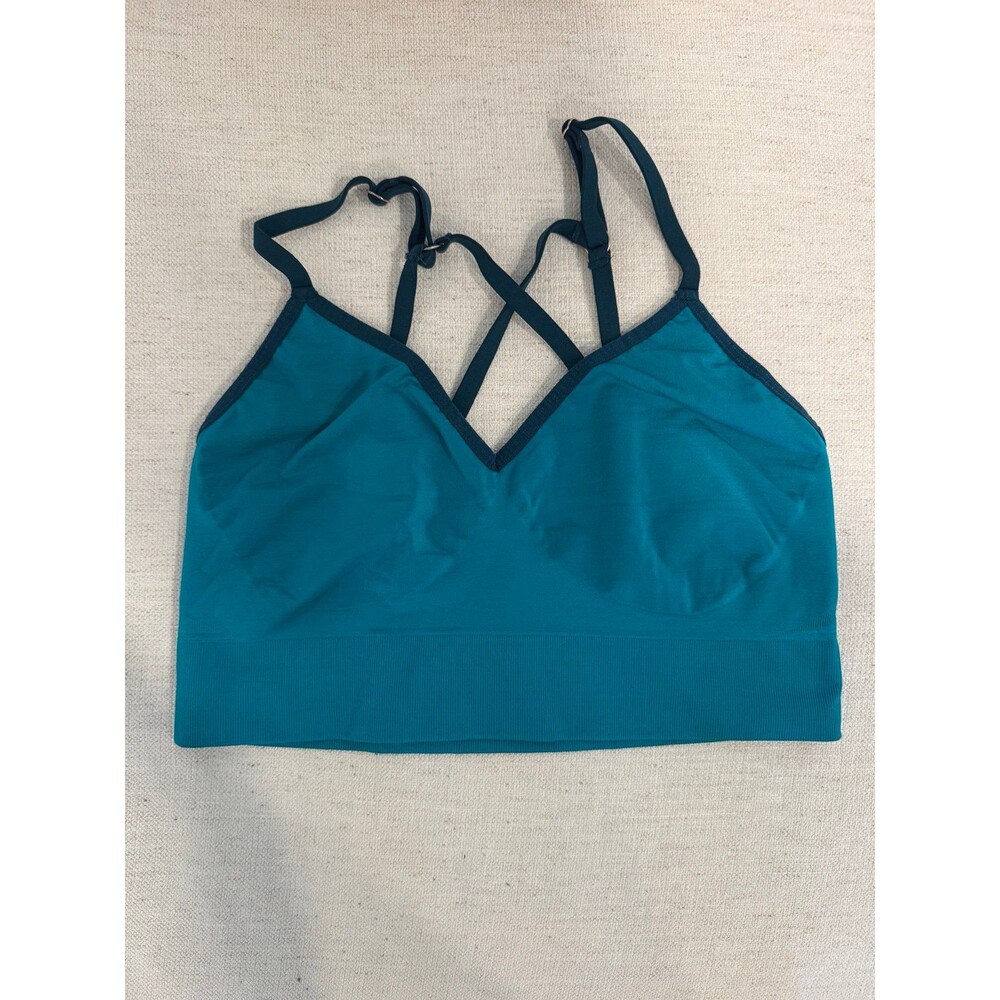 Teal Nike Dri-Fit Criss-Cross Strap Sports Bra